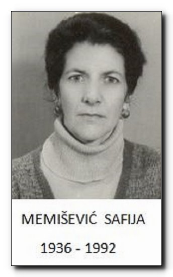 Memišević (Mustafa) Safija.JPG
